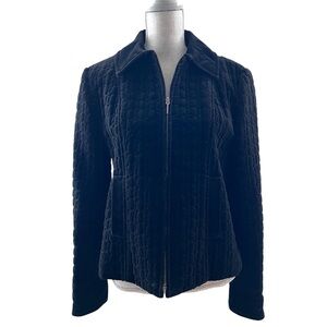 Kenneth Cole Quilted Black Jacket